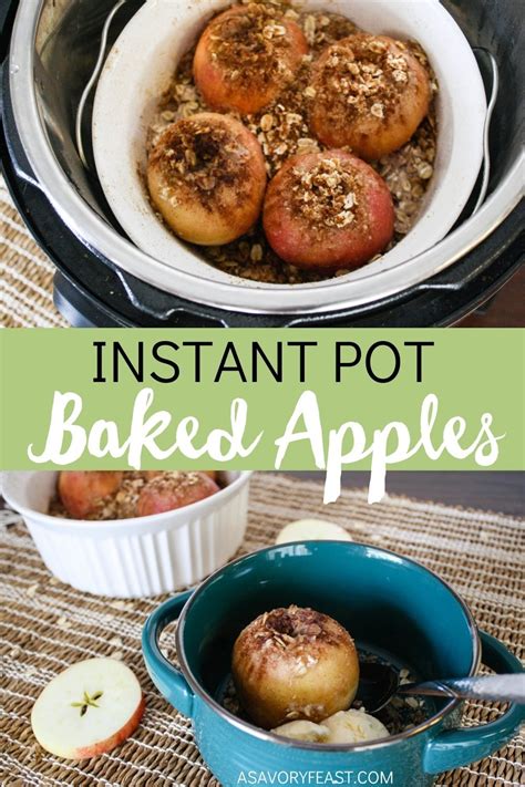 Combine apples, cinnamon, and maple syrup in the instant pot. How to Make Instant Pot Baked Apples - A Savory Feast
