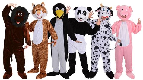 Deluxe Mini Mascotte Costumi Animali Della Giungla Zoo Terreni Agricoli