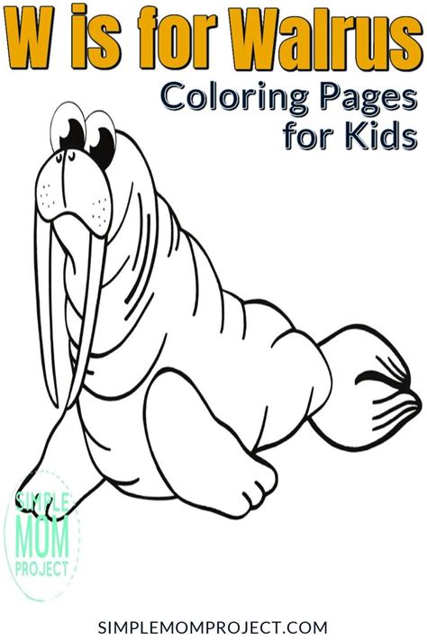 Free printable walrus coloring pages and download free walrus coloring pages along with coloring pages for other activities and coloring sheets. Free Printable Walrus Coloring Page - Simple Mom Project in 2021 | Coloring pages, Kids coloring ...