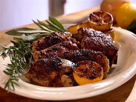 Lemon And Herb Marinated Grilled Chicken Thighs Anne Burrell