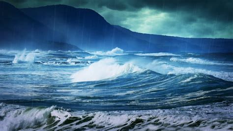 Rain Sounds For Relaxation With Ocean Waves Sleep Or Study With