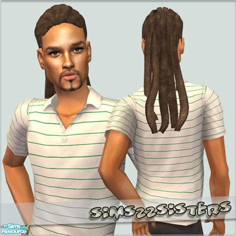 Sims2sisters S2s Dreadlock Ponytail For Male 2