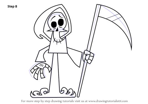 Learn How To Draw The Grim Reaper From Grim And Evil Grim And Evil Step