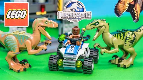 Lego Blocks Jurassic World Raptor Escape Dinosaur Toys Video Unboxing Youtube