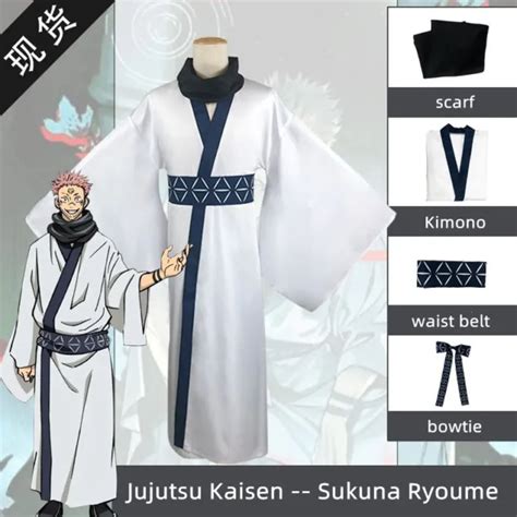 Anime Jujutsu Kaisen Sukuna Ryoume Cosplay Costume Kimono Halloween Cos Outfits 5519 Picclick