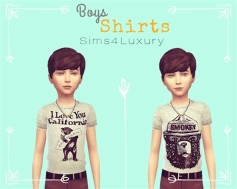 Boys Shirts Sims4luxury