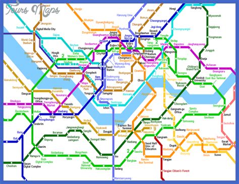 Seoul Subway Map ToursMaps Com
