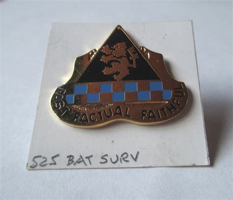 525th Battlefield Surveillance Brigade Dui Insignia Pin