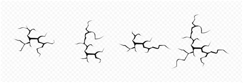 Vector Cracks In The Ground Set Of Various Cracked Cracks Or Breaks In