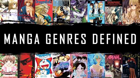Popular Manga Genres Defined Anime Amino