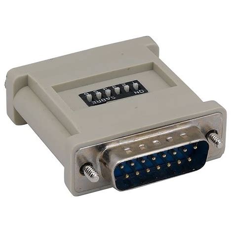 Ptc Hd15 Vga Monitor Female To Db15 Mac Male Converter Adapter 6 Dip
