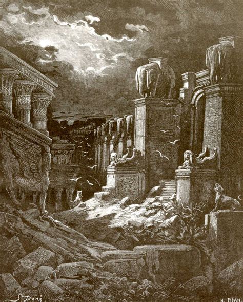 Illustration To The Bible The Fall Of Babylon By Paul Gustave Dore