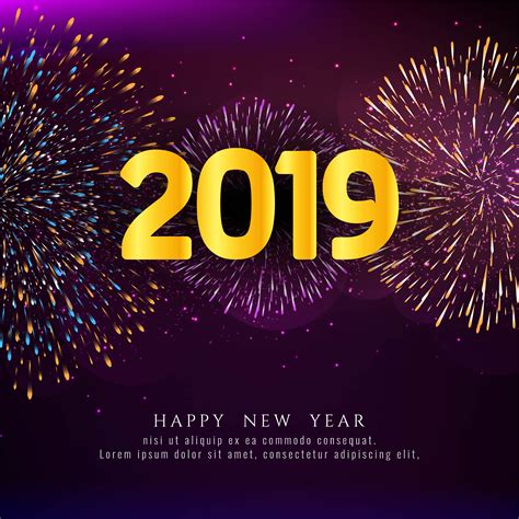 Happy New Year 2019 Happy New Year 2019 Clock Fireworks Hd Wallpapers