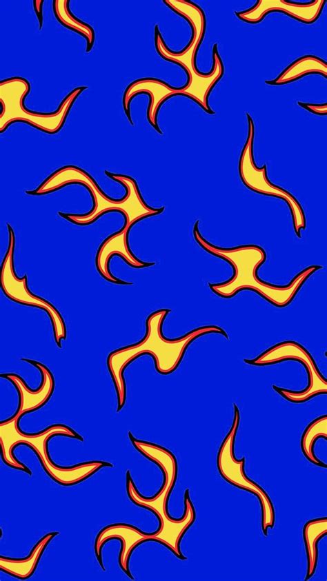 Navy Cherry Bomb Flames In 2020 Edgy Wallpaper Pretty Wallpaper