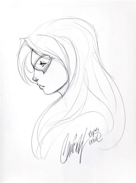 Black Cat J Scott Campbell In Kevin Szetos Convention Sketches And