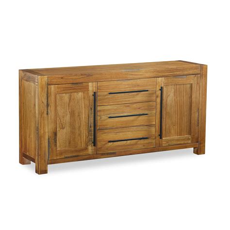 Columbia Acacia Dark Wood Sideboard Dunelm