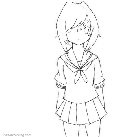 The two attend akademi high where a string of murders occur surrounding a boy, taro yamada. Ayano Aishi from Yandere Simulator Coloring Pages - Free ...