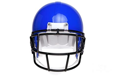 This Helmet Has A Bright Blue Color Which Goes With The Rich High