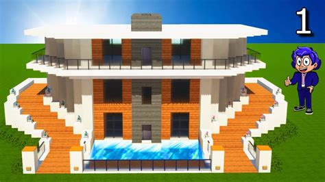 Casa Moderna En Minecraftc Mo Hacer Y Construirparte Youtube