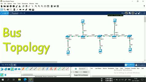 Bus Topology In Cisco Packet Tracer How To Create Bus Topology