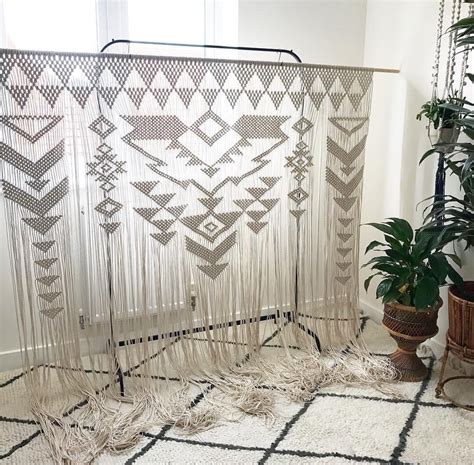 210 Cm X 230 Cm Macrame Wall Art Handmade Cotton Wall Hanging Tapestry