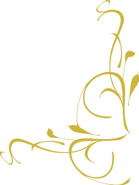 Corner Swirl Gold Clip Art At Vector Clip Art Online