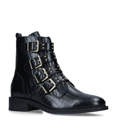 Womens Carvela Multi Leather Strap Ankle Boots Harrods Uk