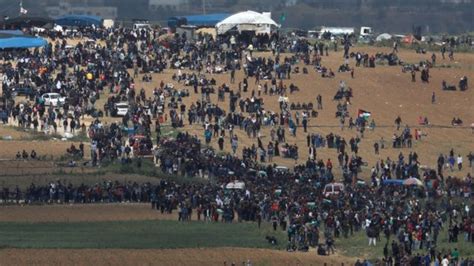 Hari Pertama Unjuk Rasa Warga Di Gaza Sedikitnya Delapan Warga