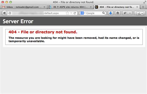 Asp Net IIS ASPX Site Returns No Handler Or With