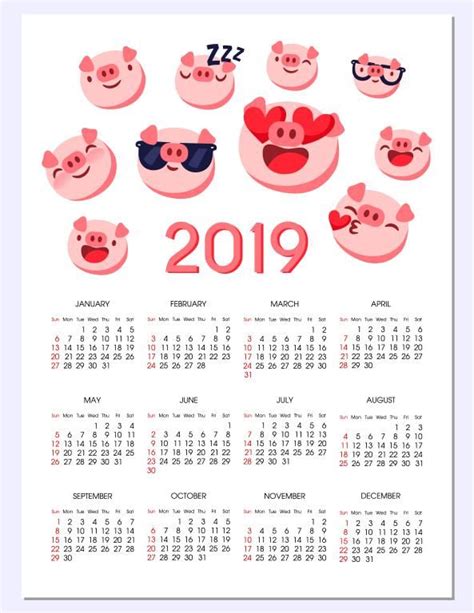 Calendario 2019 Más De 150 Plantillas Para Imprimir Y Descargar Gratis