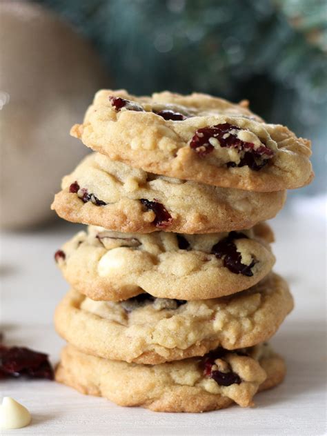 White Chocolate Cranberry Cookies Recipe Recipes By Carina