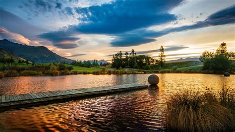 Atardecer En Lago Fondo De Pantalla 4k Ultra Hd Id4285