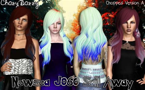 Newsea`s J060 Sail Away Hairstyle Retextured By Chazy Bazzy Sims 3 Hairs