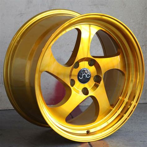 16x816x9 Jnc 034 4x100 2520 Transparent Gold Wheel Rims Set4 Wheels