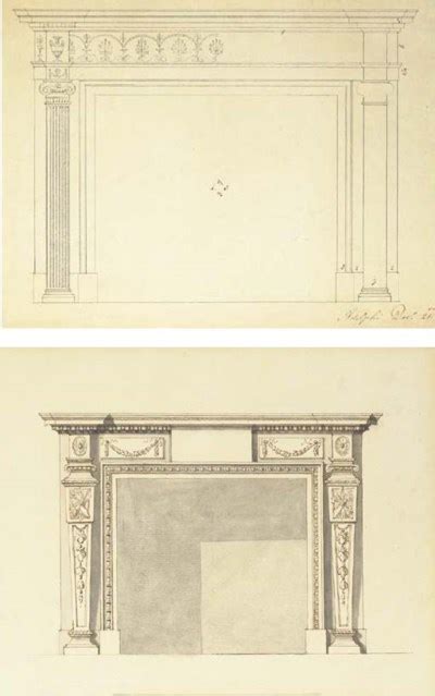 Robert Adam 1728 1792 Design For A Chimney Piece Christies
