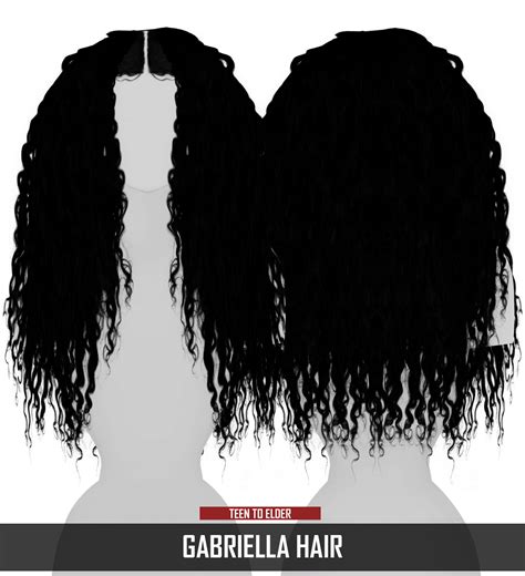 Redheadsims Cc Gabriella Hair Sims 4 Hairstyles Sims 4 Gameplay