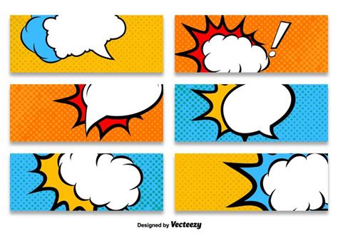 Cartoon Style Banner Vector Templates Welovesolo