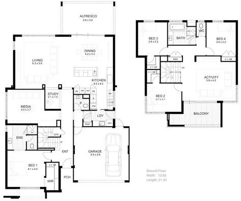 Storey Modern House Designs Floor Plans Home Plans Blueprints