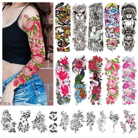 Buy Cerlaza 20 Sheets Temporary Tattoo Sleeves For Women Adults Full