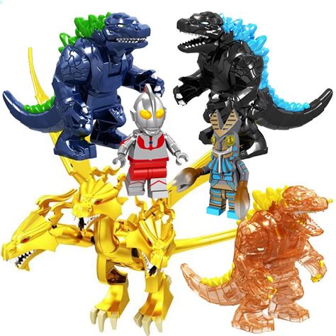 Compatible With Lego Monster Ultraman Godzilla Vs King Ghidorah Boy