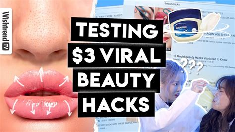 Vaseline Blackhead Removal Wasabi Lip Plumping Under 3 Viral Beauty Hacks Do They Work