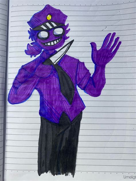Vincent Bishop Aka Purple Guy From That One Fnaf Au I Am Aware About