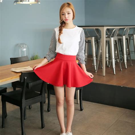 New Short Skirts Womens 2016 New Style Casual Vintage Girls Skirts For