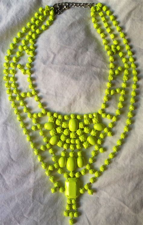 Neon Necklace Neon Jewelry Neon Necklace Necklace