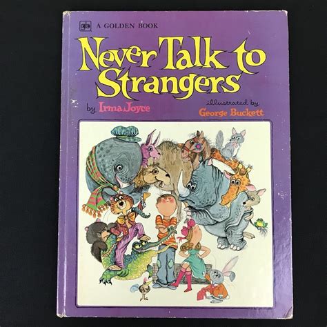 Never Talk To Strangers Book Irma Joyce Bokcrod