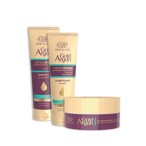 Eva Gold Argan Conditioner 230ml Mask 200ml Shampoo 230ml Online At