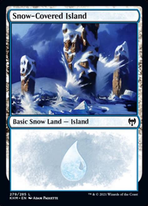 Magic The Gathering Kaldheim Single Card Common Snow Covered Island 279