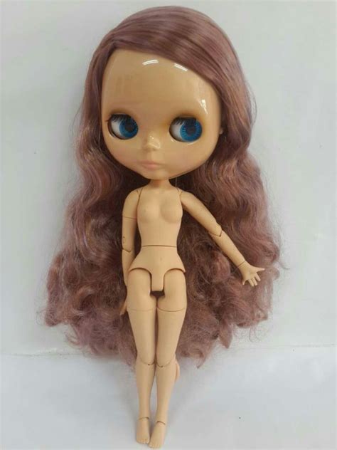 Free Shipping Nude Blyth Dolls Tan Skin Joint Body Nude Blythe Doll