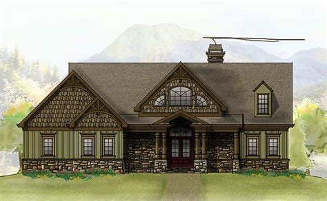 New House Plan 40 Mountain Home Floor Plans With Basement