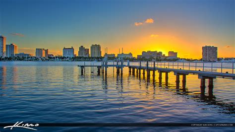 West Palm Beach Waterway Sunset From Palm Beach Island Hdr Photography By Captain Kimo